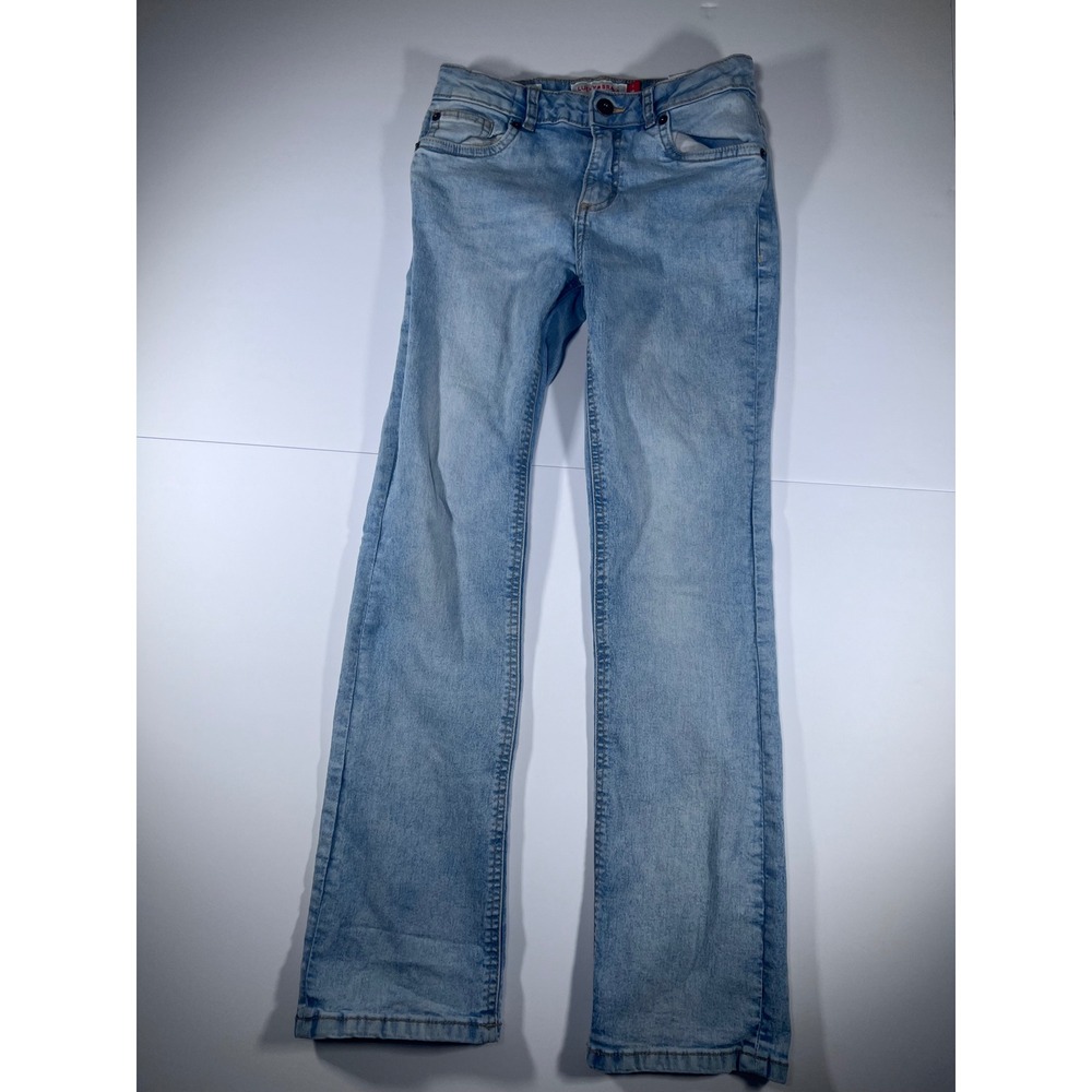 Lucky Brand Bootcut Jeans Girls Size 14 Light Blue Faded Denim 5-Pocket Classic